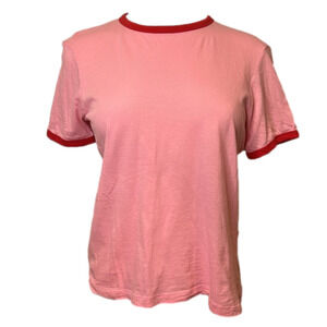 ZARA Women’s Pink & Red Tshirt